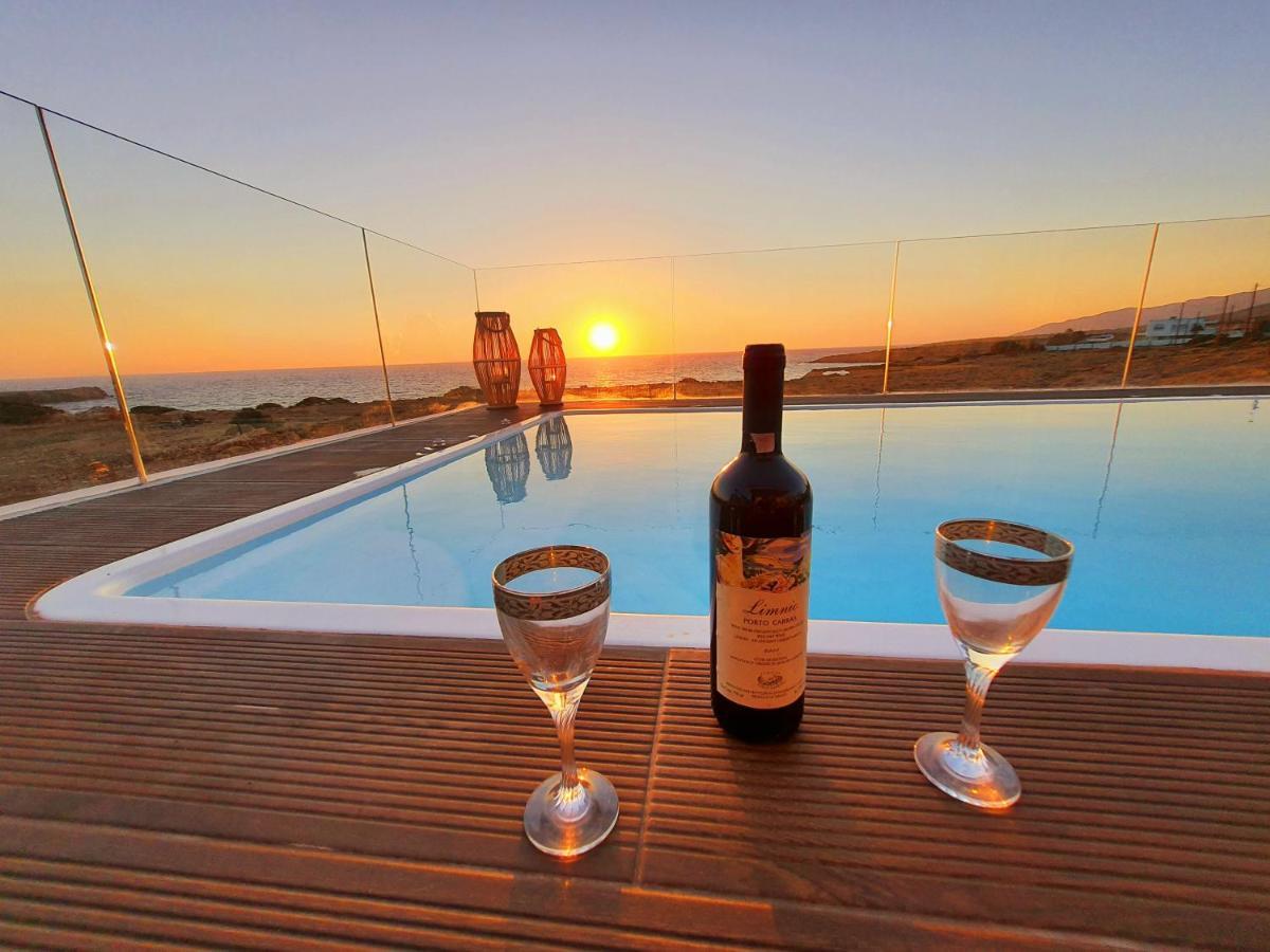 Tramonto Luxury Villa No1- Breathtaking Sunset View Foiníkion Zewnętrze zdjęcie